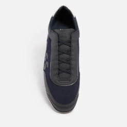 BOSS Saturn Faux Suede And Faux Leather-Trimmed Canvas Trainers -Vans || Clarks || Ugg Sales 13802051 3934991831001954