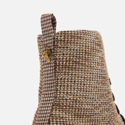 Kurt Geiger London Kids’ Mini Burlington Houndstooth Canvas Boots -Vans || Clarks || Ugg Sales 13807679 1215001656811027