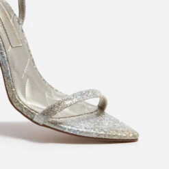 Kurt Geiger London Women's Shoreditch Barely There Heeled Sandals - Metal Comb -Vans || Clarks || Ugg Sales 13831302 5924969773074097