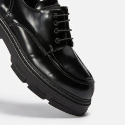 Kurt Geiger London Women's Bird Eagle Leather Lace Up Shoes - Black -Vans || Clarks || Ugg Sales 13831373 1794969773526995