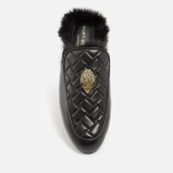 Kurt Geiger London Holly Embellished Faux Shearling-Lined Leather Mules -Vans || Clarks || Ugg Sales 13831418 6904975436645364