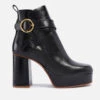 See By Chloé Lyna Leather Platform Heeled Boots