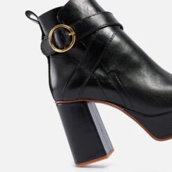 See By Chloé Lyna Leather Platform Heeled Boots -Vans || Clarks || Ugg Sales 13831814 1774985810785707