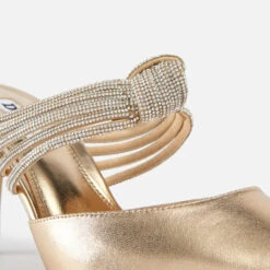 Dune Croatia Crystal-Embellished Metallic Leather Heeled Mules -Vans || Clarks || Ugg Sales 13832640 1974987977243486
