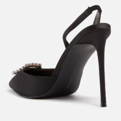 Steve Madden Vionnet Embellished Satin Slingback Heeled Pumps -Vans || Clarks || Ugg Sales 13834801 1274991832821727