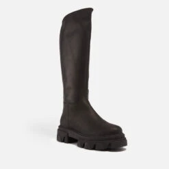 Steve Madden Mana Leather Knee-High Platform Boots 7 Steve Madden Mana Leather Knee-High Platform Boots -Vans || Clarks || Ugg Sales 13834874 2064991833003623