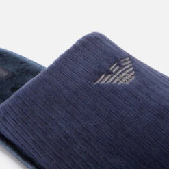 Emporio Armani Logo-Embroidered Chenille Slippers -Vans || Clarks || Ugg Sales 13836078 1485003961961440