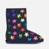 EMU Australia Kids' Star-Print Suede And Sheepskin Boots
