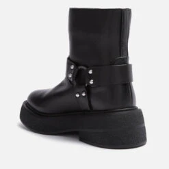 Kurt Geiger London Strong Logo-Plaqued Leather Boots -Vans || Clarks || Ugg Sales 13846266 5675005257023136