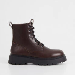 Vagabond Jeff Leather Lace-Up Boots