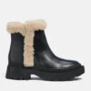 Coach Jane Leather And Shearling Chelsea Boots -Vans || Clarks || Ugg Sales 13891948 1794989444636165