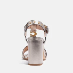 Coach's Margaret Metallic Leather Heeled Sandals 9 Coach's Margaret Metallic Leather Heeled Sandals -Vans || Clarks || Ugg Sales 13891976 1774983539015190