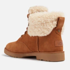 UGG Romely Heritage Shearling-Trimmed Suede Ankle Boots -Vans || Clarks || Ugg Sales 13897463 1144995473437980