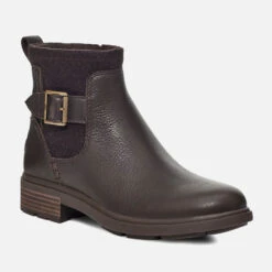 UGG Harrison Moto Buckle Detail Leather Ankle Boots -Vans || Clarks || Ugg Sales 13897550 1704978547095728