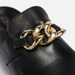 ALOHAS Fireplace Chain-Embellished Leather Loafers -Vans || Clarks || Ugg Sales 13947019 6444996707937611