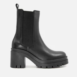 Dune Prized Leather Heeled Chelsea Boots