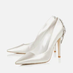 Dune Bluebell Satin Heeled Court Shoes -Vans || Clarks || Ugg Sales 13949830 1464986151332495