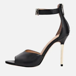 Guess Women's Monita Logo Leather Heeled Sandals