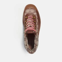 Coach Talia Jacquard, Suede And Leather Lace-Up Boots -Vans || Clarks || Ugg Sales 13993828 1115005514913447