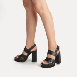 Coach Women's Callie Leather Heeled Platform Sandals -Vans || Clarks || Ugg Sales 13993835 1625036669294598