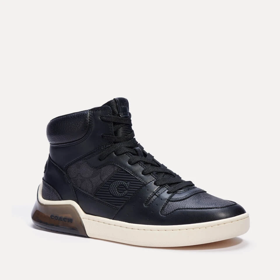 Coach Men's Citysole Leather Hi-Top Trainers 4 Coach Men's Citysole Leather Hi-Top Trainers - Image 2
