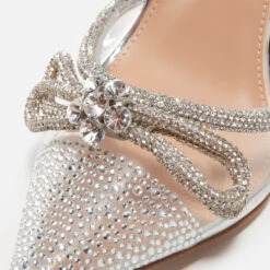 Steve Madden Valance Bow Rhinestone Heeled Sandals -Vans || Clarks || Ugg Sales 13994567 2015029104665733