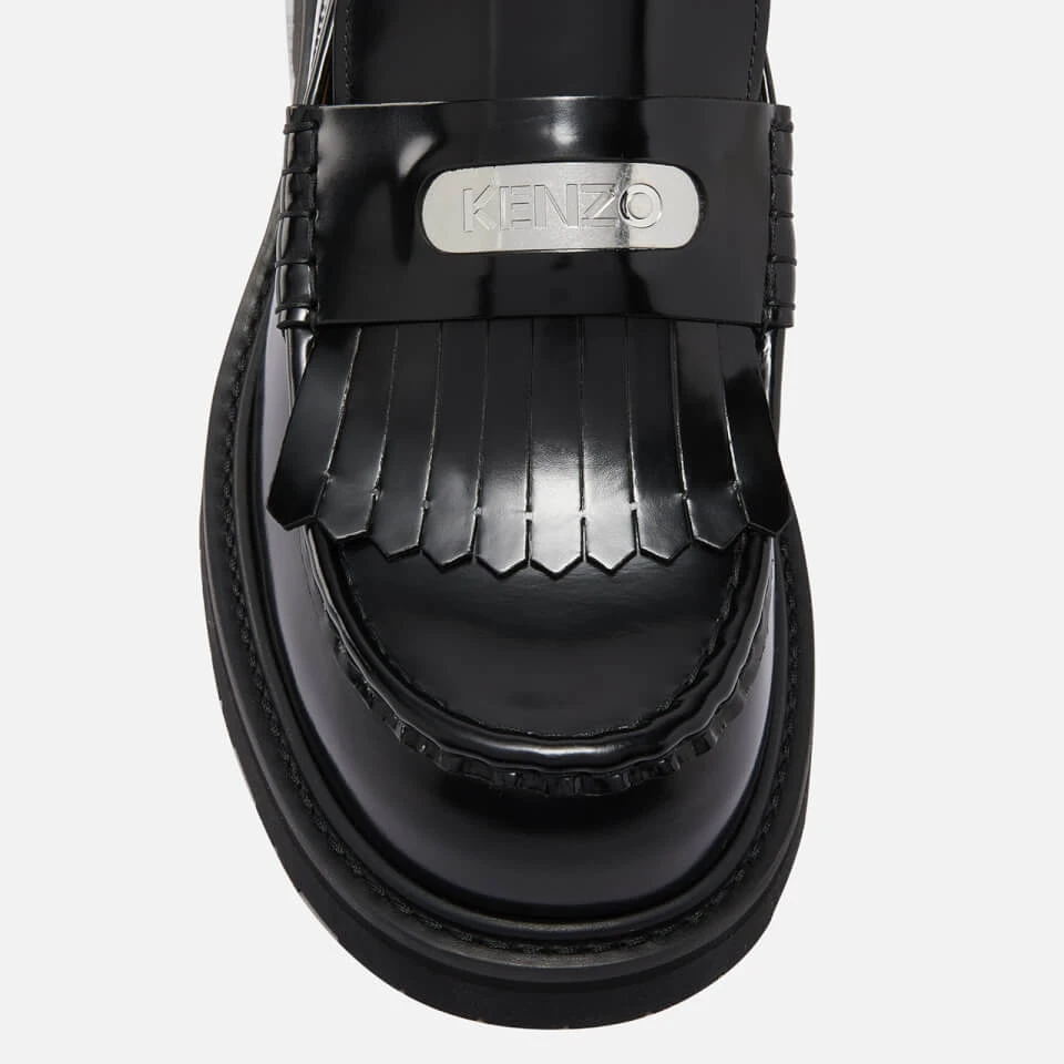 KENZO Men’s Hoops Tassel Leather Loafers 6 KENZO Men’s Hoops Tassel Leather Loafers - Image 4