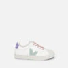 Veja Kids' Esplar Leather And Suede Lace Up Trainers