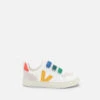 Veja Kids' V-10 Leather And Suede Trainers