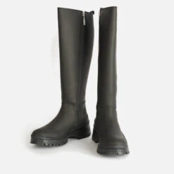 Barbour International Women's Podium Leather Knee-High Boots -Vans || Clarks || Ugg Sales 14019063 4685053010741736