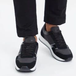 Calvin Klein Men's Leather And Shell Running-Style Trainers -Vans || Clarks || Ugg Sales 14187642 7985054823448143