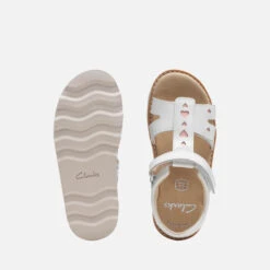 Clarks Kids' Crown Beat Patent Sandals - White -Vans || Clarks || Ugg Sales 14192945 1325034572039031
