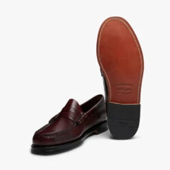 G.H. Bass & Co. Men's Larson Leather Moc Penny Loafers -Vans || Clarks || Ugg Sales 14197036 1375020092059706