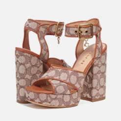 Coach Women's Nelly Jacquard Platform Sandals -Vans || Clarks || Ugg Sales 14197184 1085040782670891