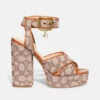 Coach Women's Nelly Jacquard Platform Sandals