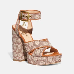 Coach Women's Nelly Jacquard Platform Sandals -Vans || Clarks || Ugg Sales 14197184 7045040782563227