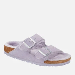 Birkenstock Women's Arizona Slim Fit Shearling-Lined Suede Sandals