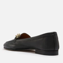 Dune Women's Goldsmith Chain-Embellished Leather Loafers -Vans || Clarks || Ugg Sales 14215953 1835024219639268