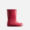 Hunter Kids' First Classic Giant Glitter Rubber Wellington Boots