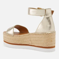 See By Chloé Women's Glyn Leather Espadrille Flatform Sandals -Vans || Clarks || Ugg Sales 14226703 1535039049690204