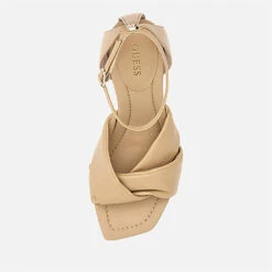 Guess Hyson Leather Heeled Sandals -Vans || Clarks || Ugg Sales 14231766 1075040228738981