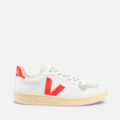 Veja Women’s V-10 Faux Leather And Suede Trainers