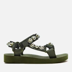 Arizona Love Women’s Trekky Embellished Webbing Sandals