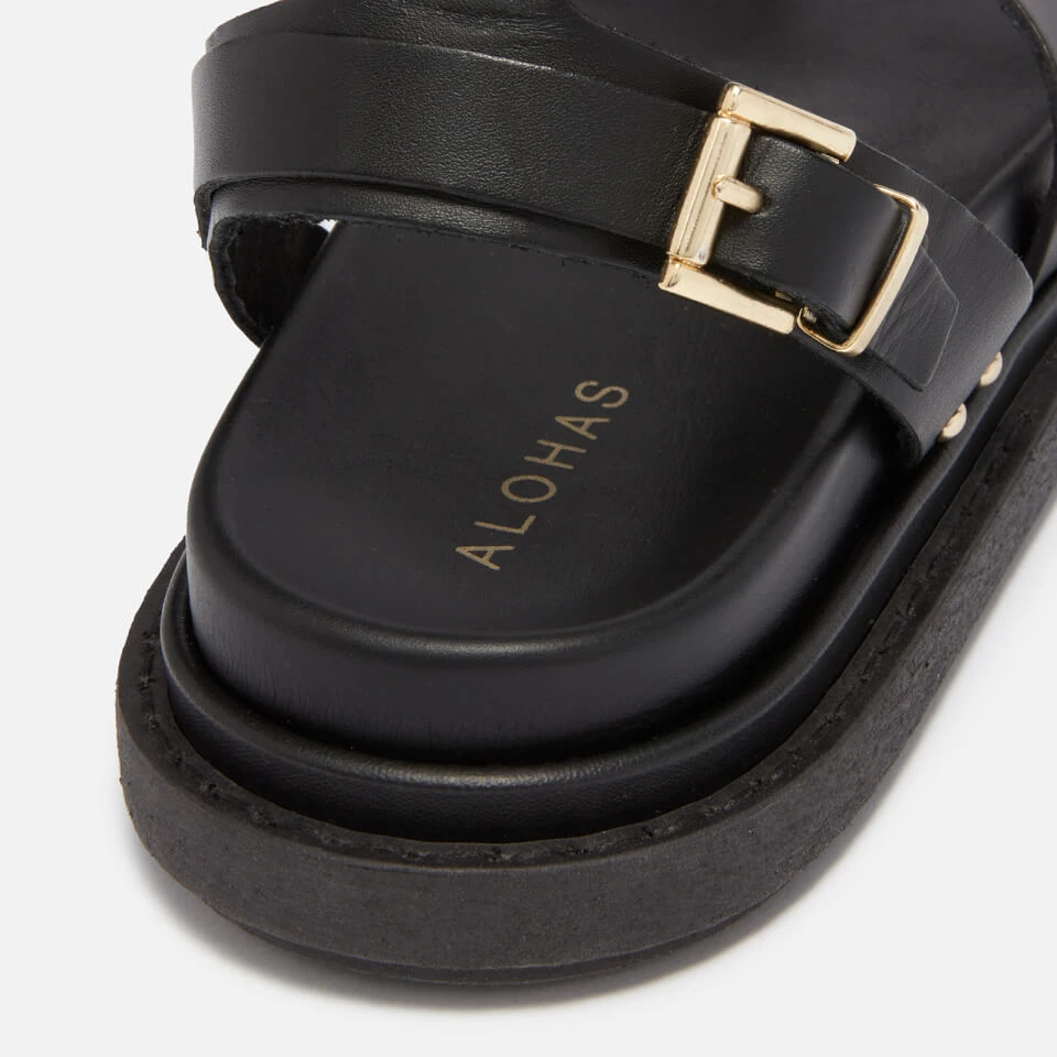 ALOHAS Women's Buckle Up Leather Sandals 5 ALOHAS Women's Buckle Up Leather Sandals - Image 3