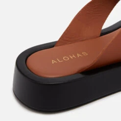 ALOHAS Women's Overcast Leather Sandals -Vans || Clarks || Ugg Sales 14239079 9805035136875464