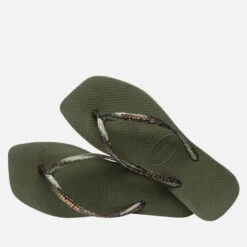 Havaianas Slim Square Logo Metallic Rubber Flip Flops -Vans || Clarks || Ugg Sales 14248392 7965047561032534