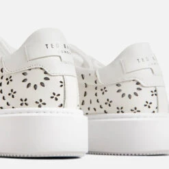 Ted Baker Cwisp Leather Laser Cut Flatform Trainers -Vans || Clarks || Ugg Sales 14301114 1405038953104883