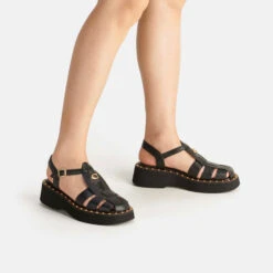 Coach Women's Vivienne Leather Sandals -Vans || Clarks || Ugg Sales 14513229 1665056307385408