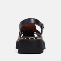 Coach Women's Vivienne Leather Sandals -Vans || Clarks || Ugg Sales 14513229 7765056307502246