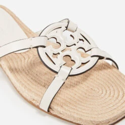 Tory Burch Women's Bombe Miller Leather Espadrille Slides -Vans || Clarks || Ugg Sales 14608545 5485065385212107